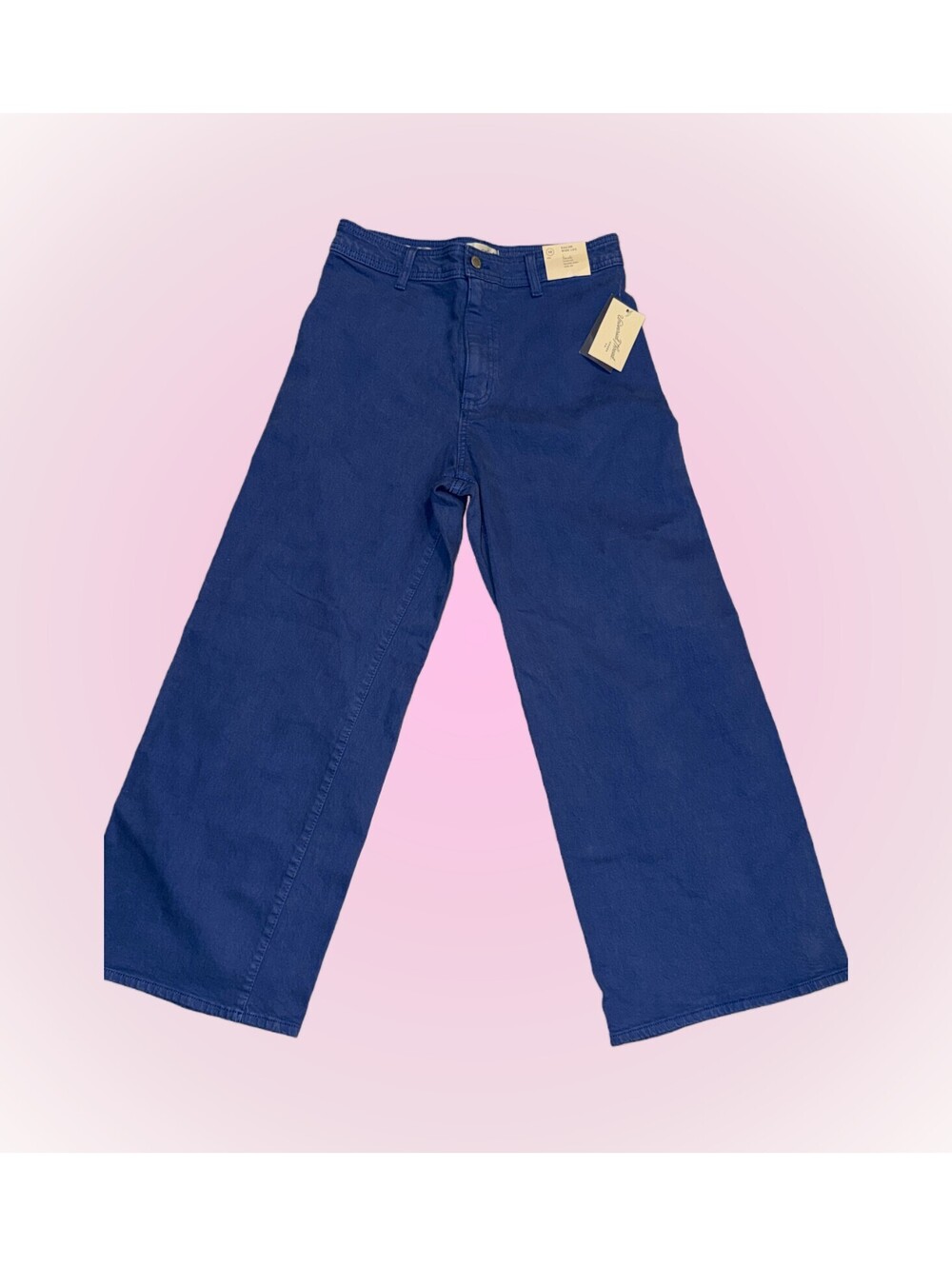 Womens New Size 10 / Medium Blue Sailor Wide Leg Denim Jeans by Universal Thread